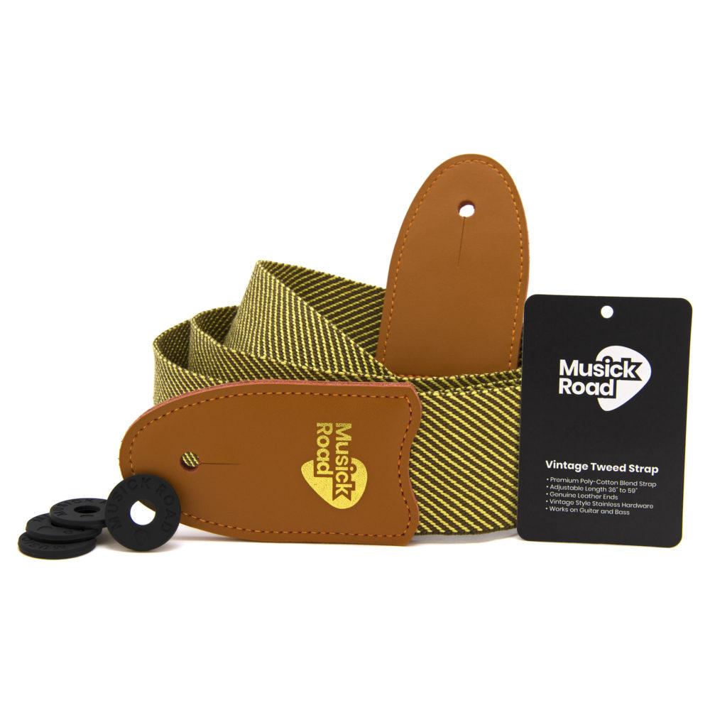Musick Road Vintage Tweed Strap with Strap Holders