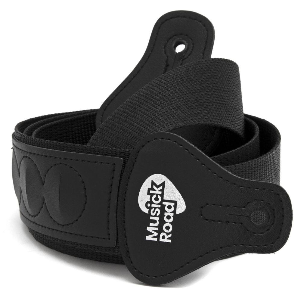 Musick Road Black Poly Guitar Strap Musick Road Black Poly Guitar Strap